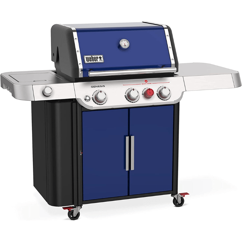 Weber Genesis E-335 Liquid Propane Gas Grill, Deep Ocean Blue